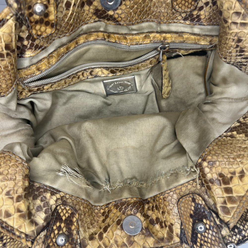 Python Bally Handbag Tote - image 8